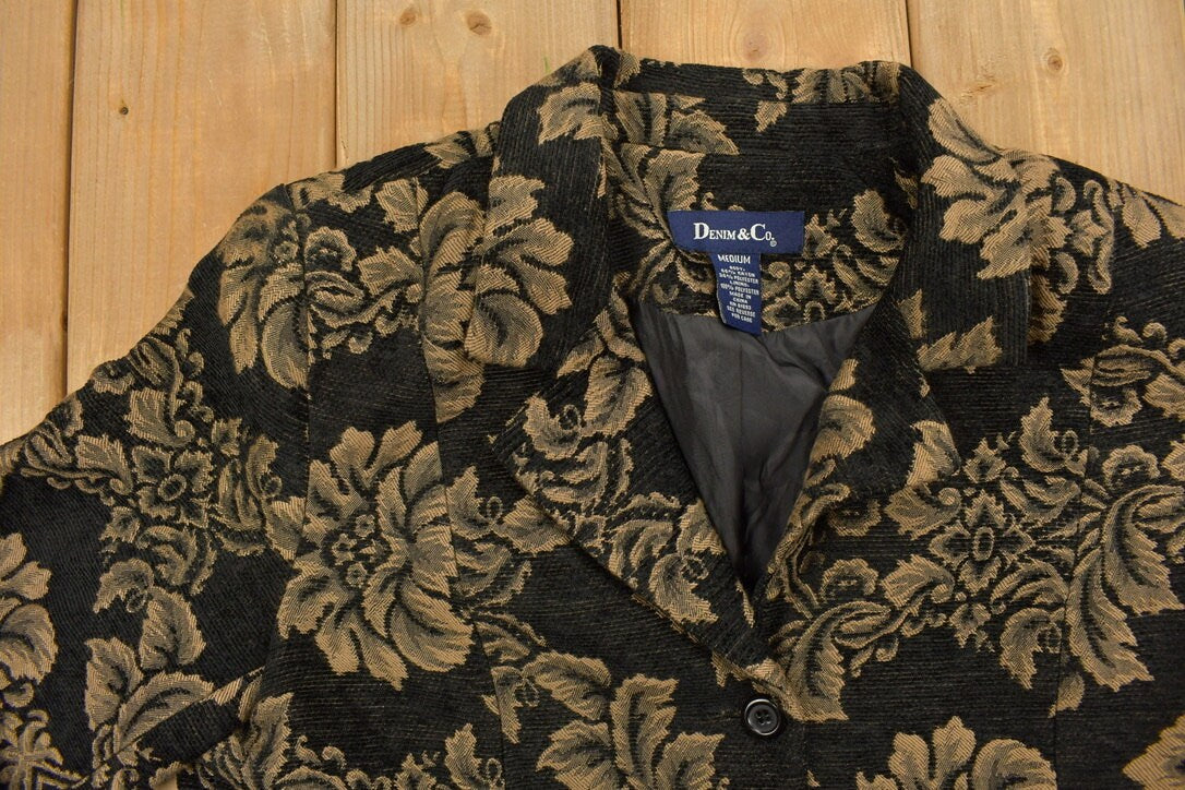 Vintage 1990s Denim & Co Blazer Jacket