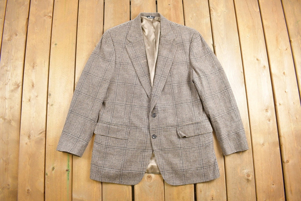Vintage 1990s Chaps By Ralph Lauren Plaid Blazer