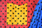 Vintage 1990s SFO Polka Dot Colour Block Crewneck Sweatshirt