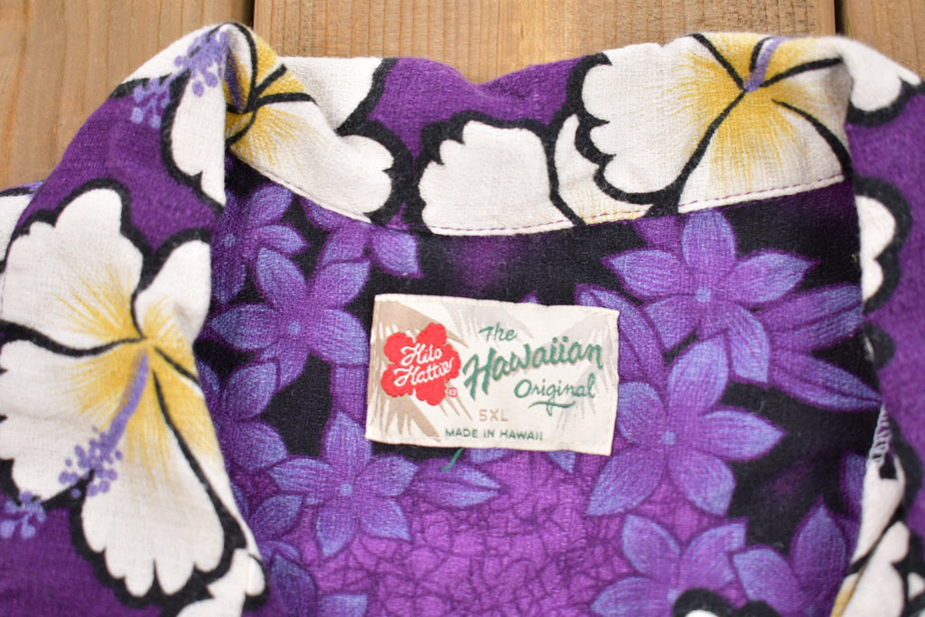 Vintage 1980s Aloha All Over Print Short Sleeve Button Up Shirt