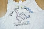 Vintage 1990s Hawaii Hang Loose Souvenir Tank Top Shirt