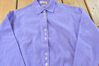 Vintage 1960s Glasgo Ltd Angora Lambswool Collared Knit Sweater Women's S