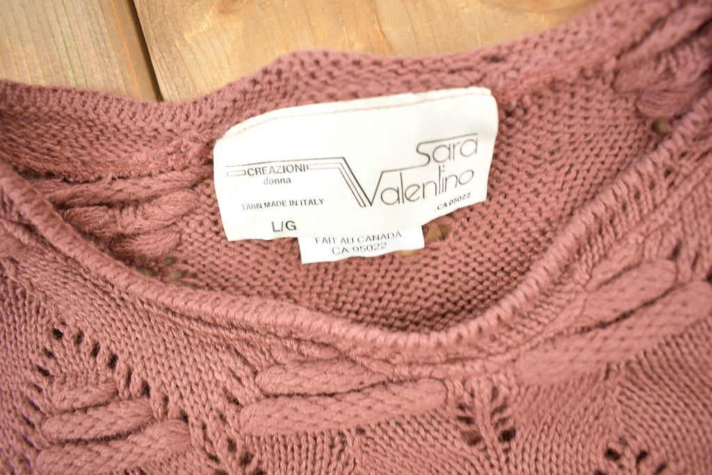 Vintage 1990s Sara Valentina Yarn Knit Sweater