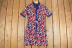 Vintage 1960s Short Sleeve Shirt Dress