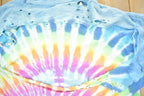 Vintage 1990s Distressed Peace Sign  Tie Dye Graphic T-Shirt  Vintage T Shirt  Streetwear  Graphic Tee  Single Stitch  Made In USA