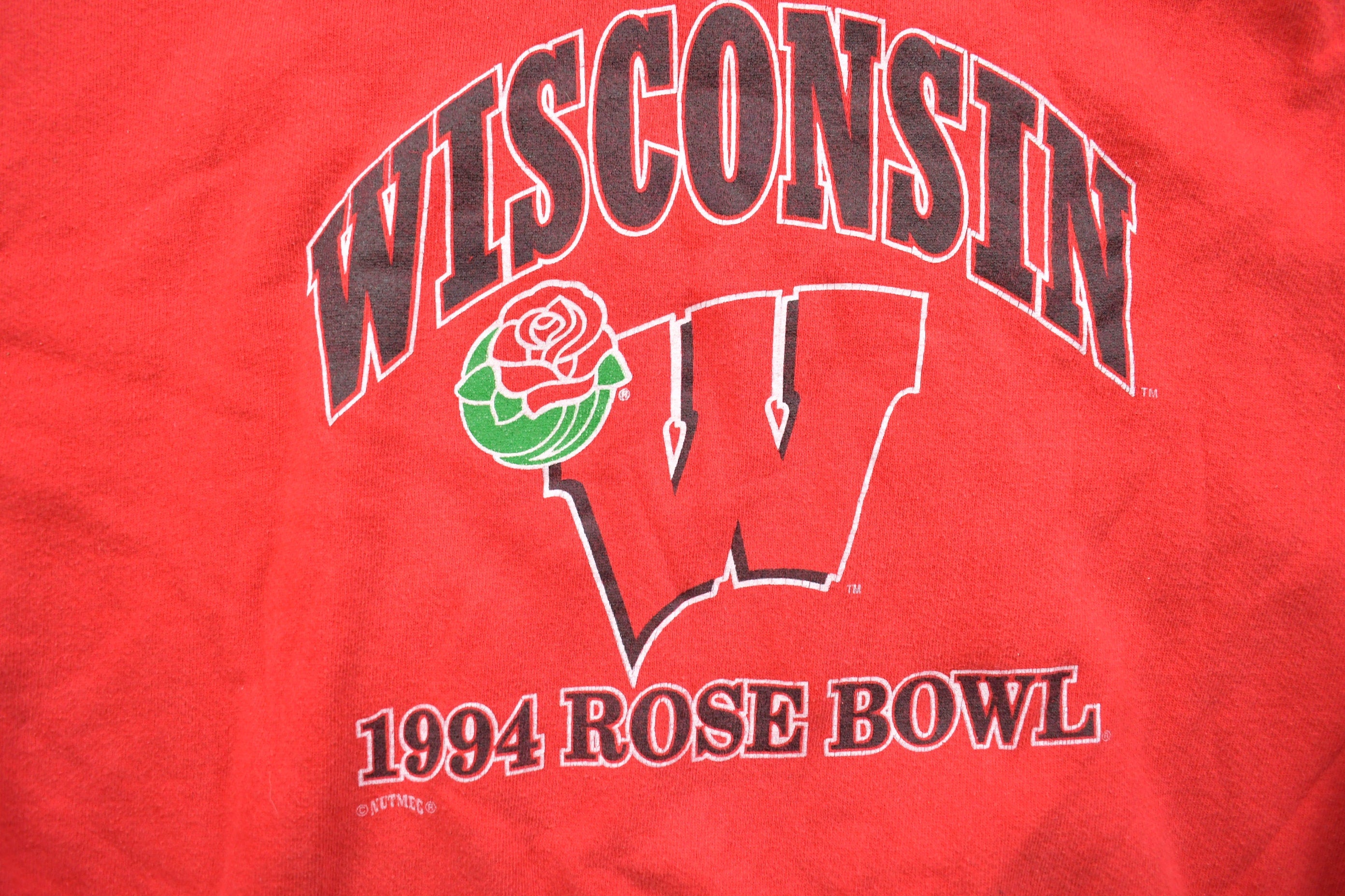 Vintage 1994 Rose Bowl University Of Wisconsin Collegiate Hoodie