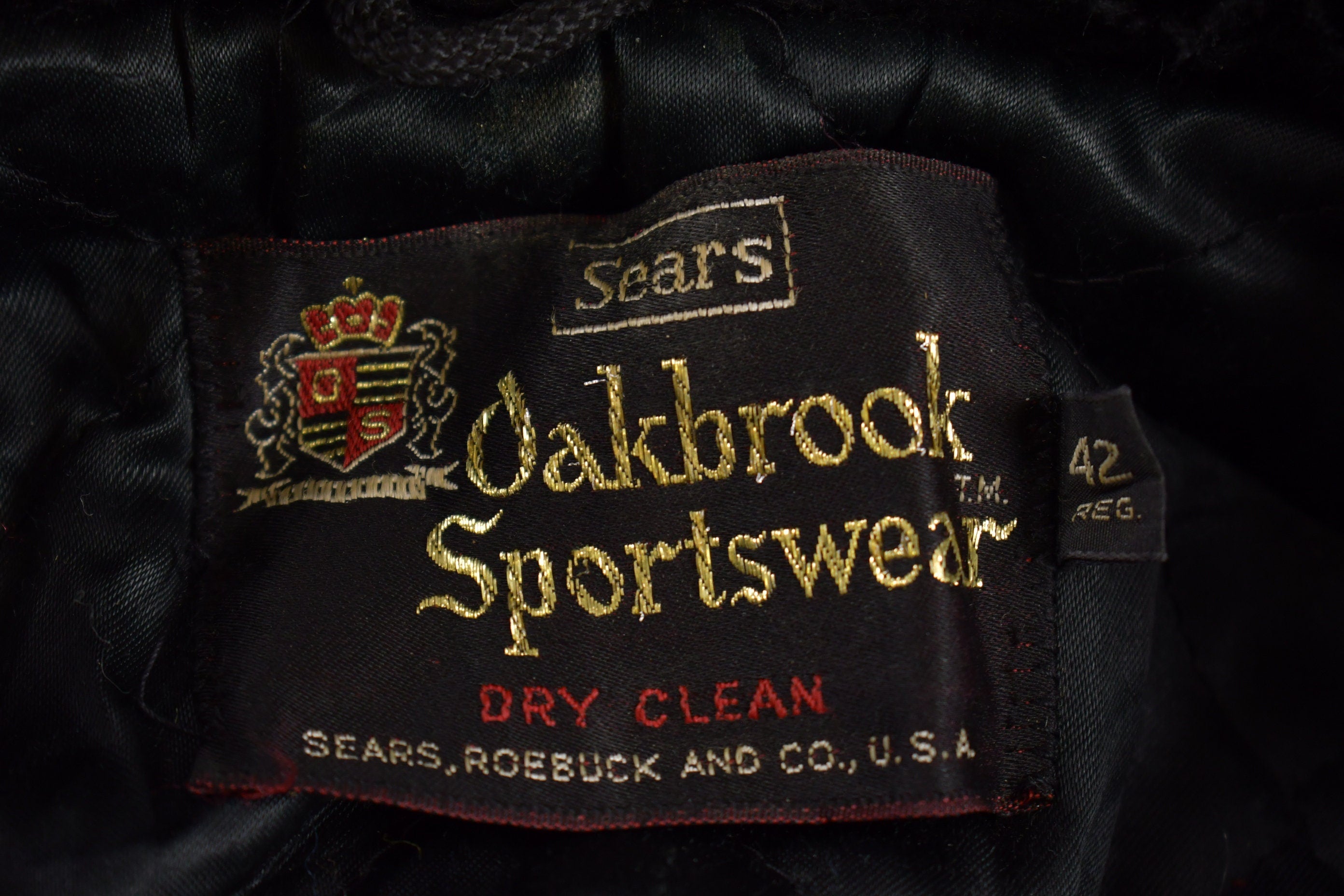 Vintage 1980s Sears Oakbrook Fur Collar Over Coat