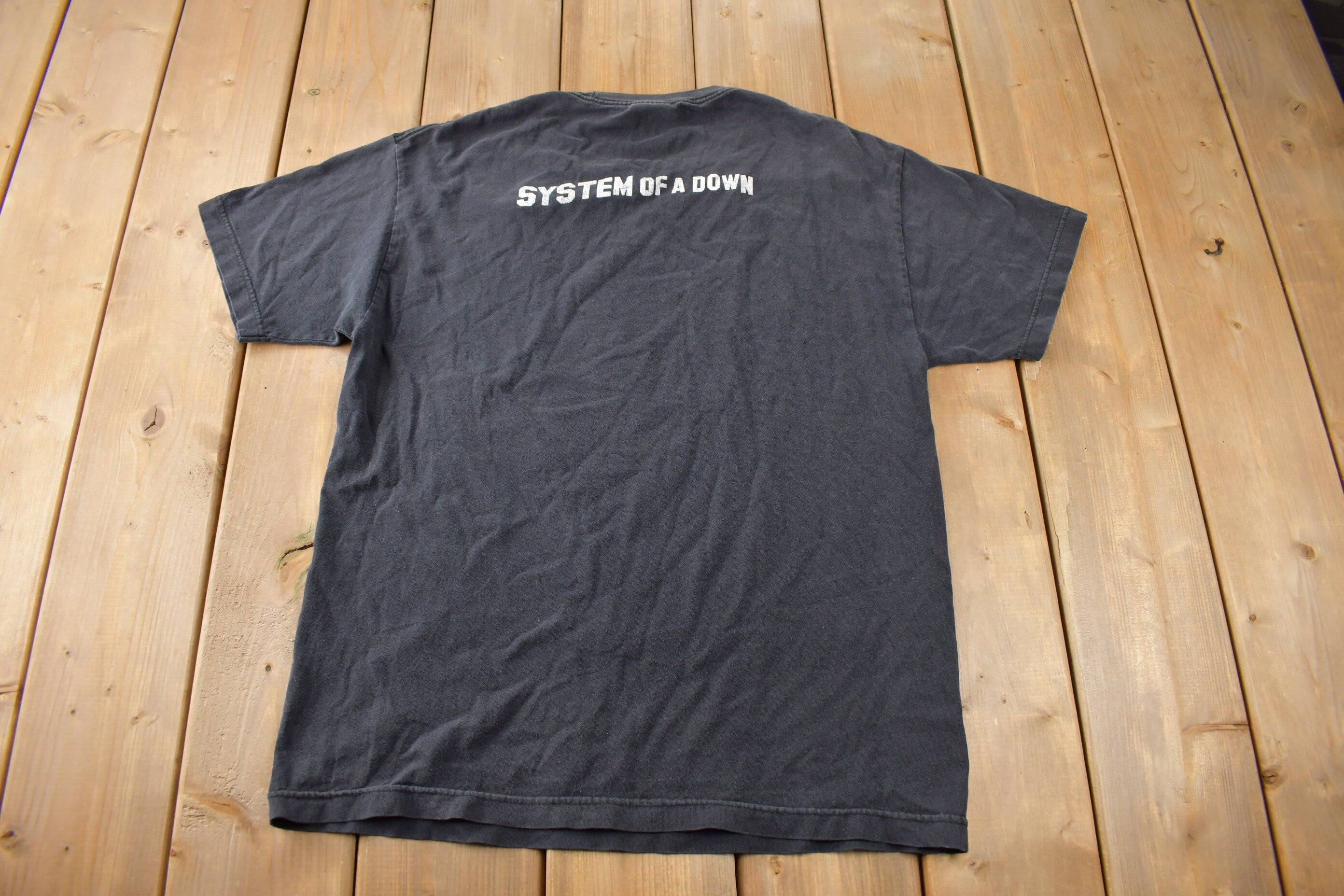 Vintage 2002 System Of A Down Graphic Band Tee Size Large