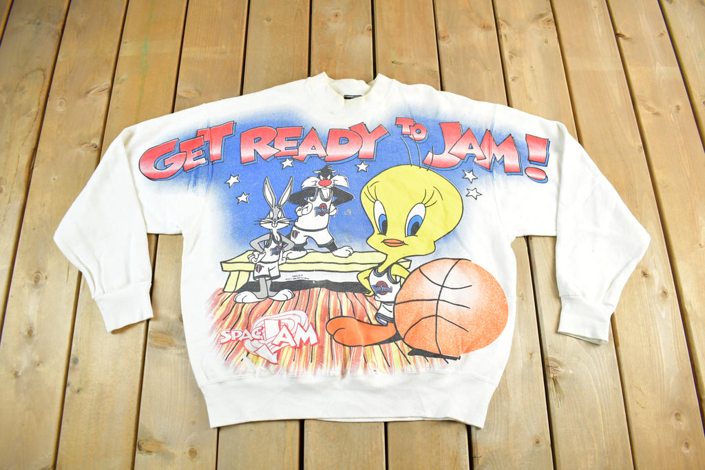 Vintage 1996 Space Jam Looney Tunes Crewneck Sweatshirt Men's Large
