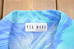 Vintage 1990s Via Moda Abstract All Over Button Up Shirt
