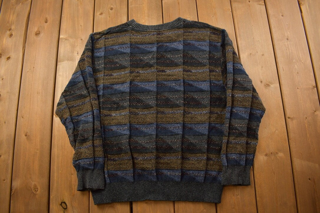 Vintage 1990s Craft & Barrow Knitted Crewneck Sweater