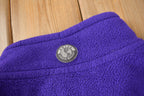 Vintage 1990s Eb Tek Eddie Bauer Purple Quarter Zip Fleece Sweater Size Large
