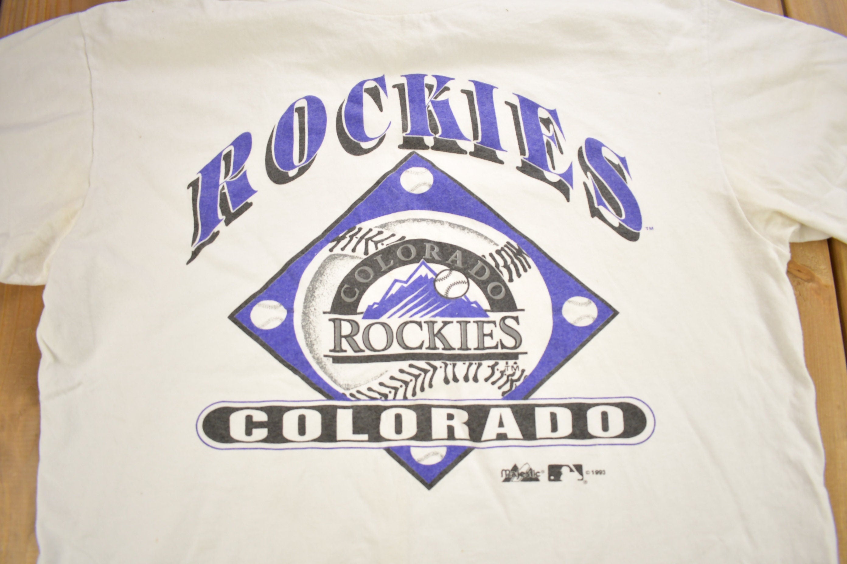 Vintage 1990s Colorado Rockies Baseball T-Shirt