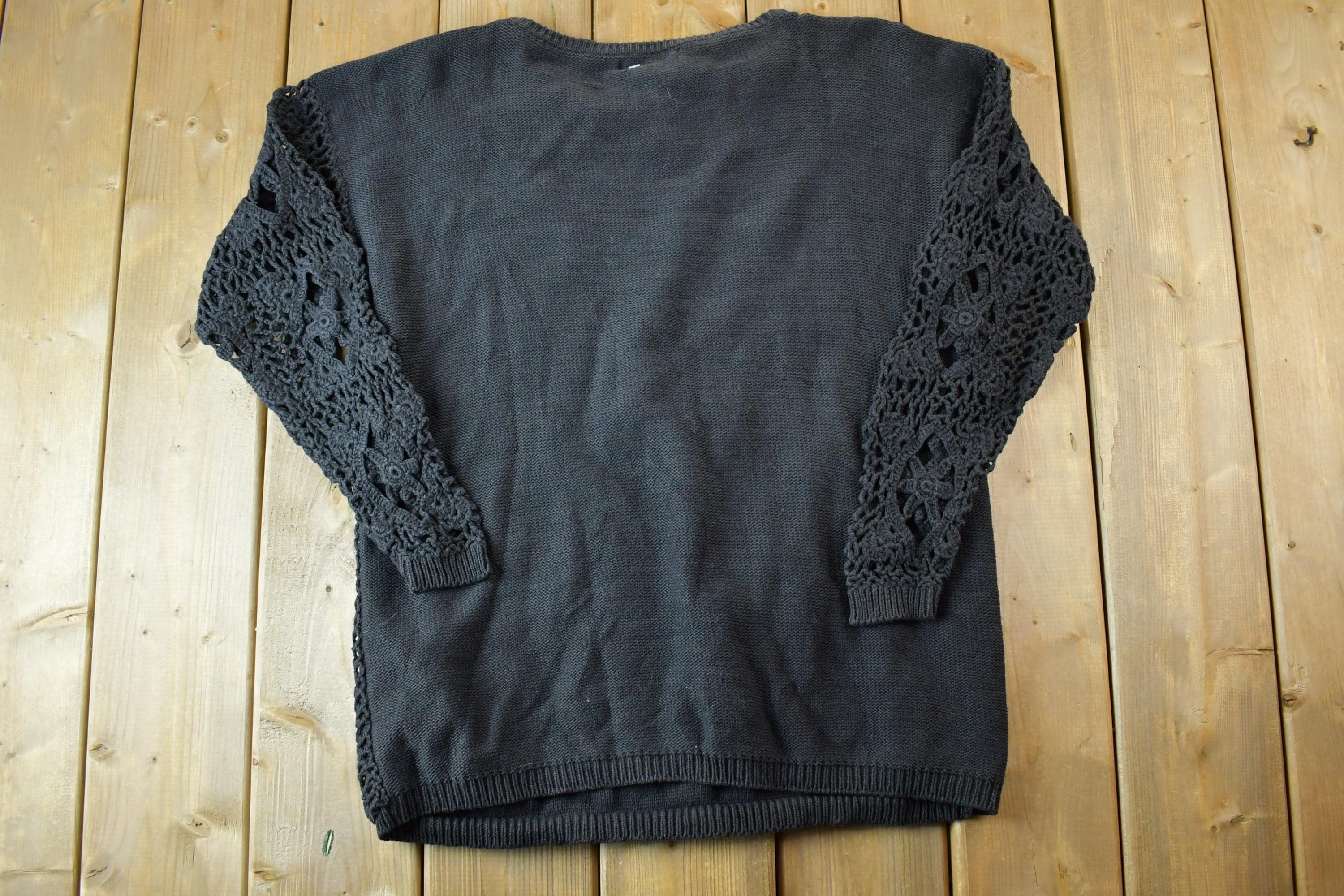 Vintage 1990s Extra Point Loose Knit Crewneck Sweater