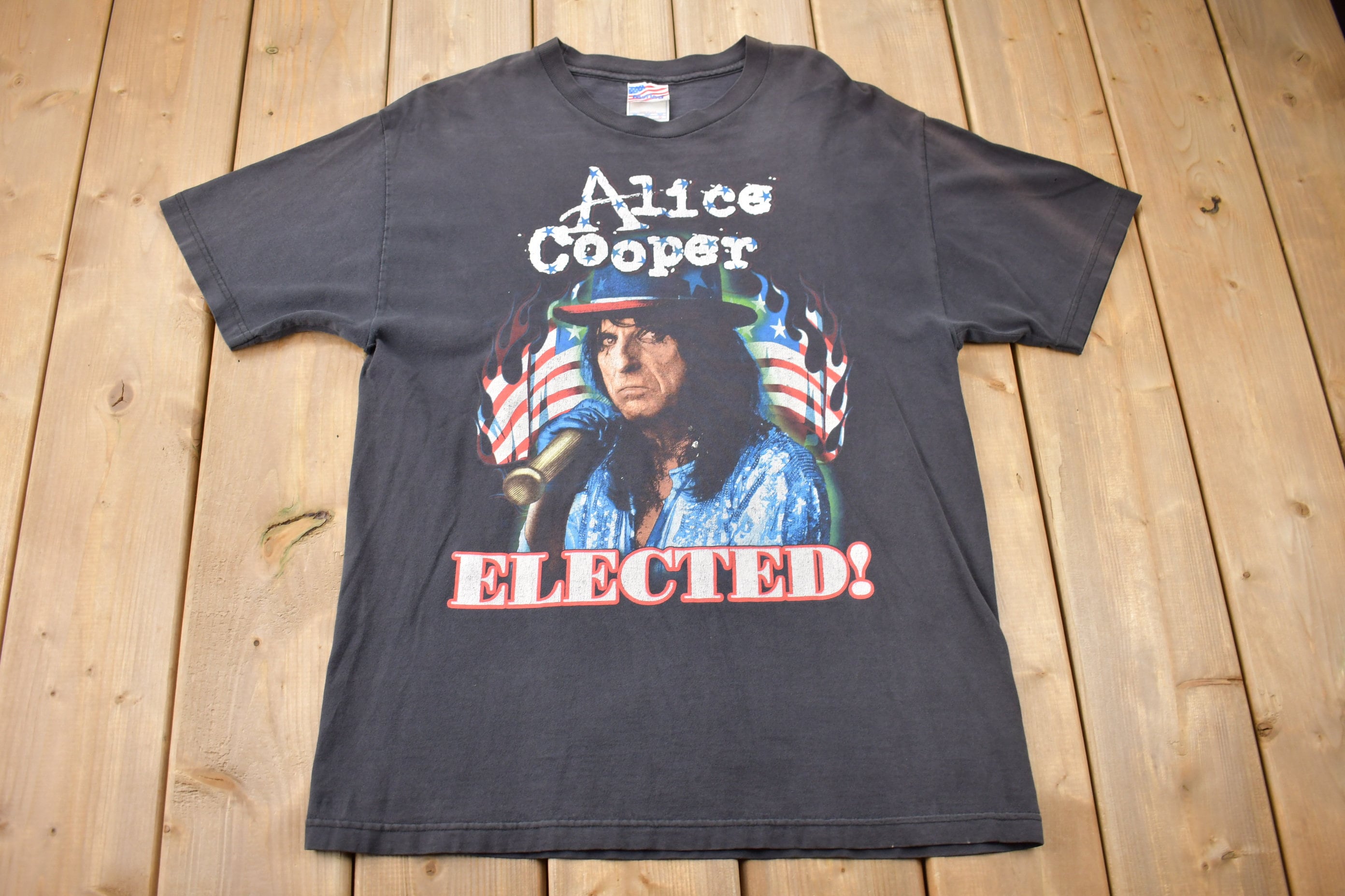 Vintage 2004 Alice Cooper Elected Graphic T-shirt