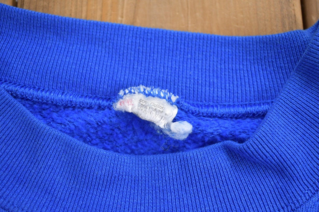Vintage 1980S Blank Boxy Short-sleeve Crewneck Sweatshirt