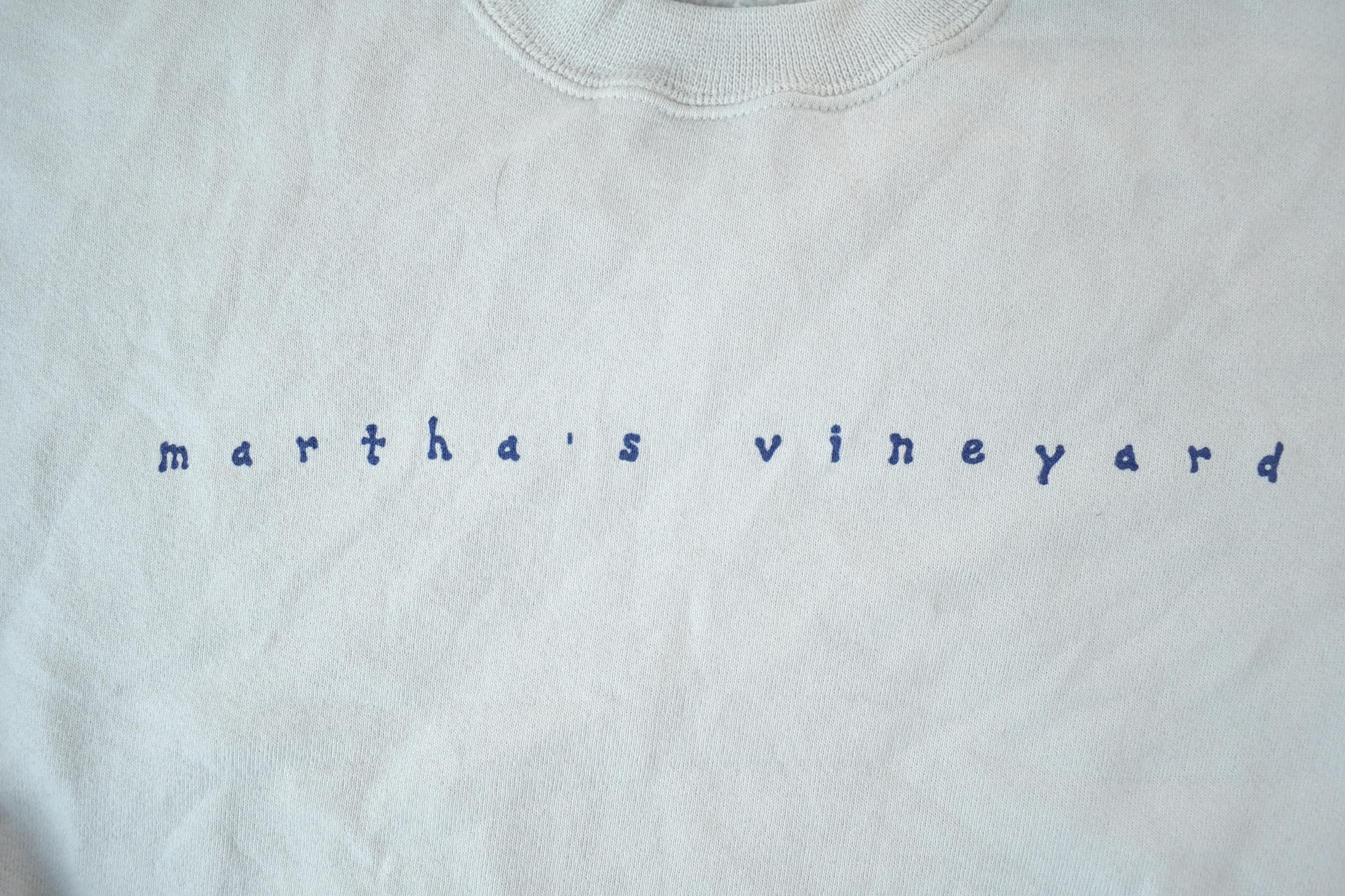 Vintage 1990s Marthas Vineyard Text Crewneck Sweatshirt