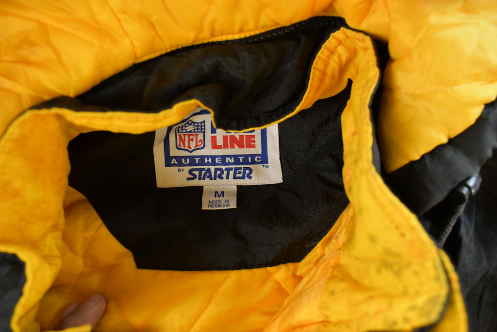 Vintage 1990s Pittsburgh Steelers Starter NFL Anorak Jacket Men's Medium