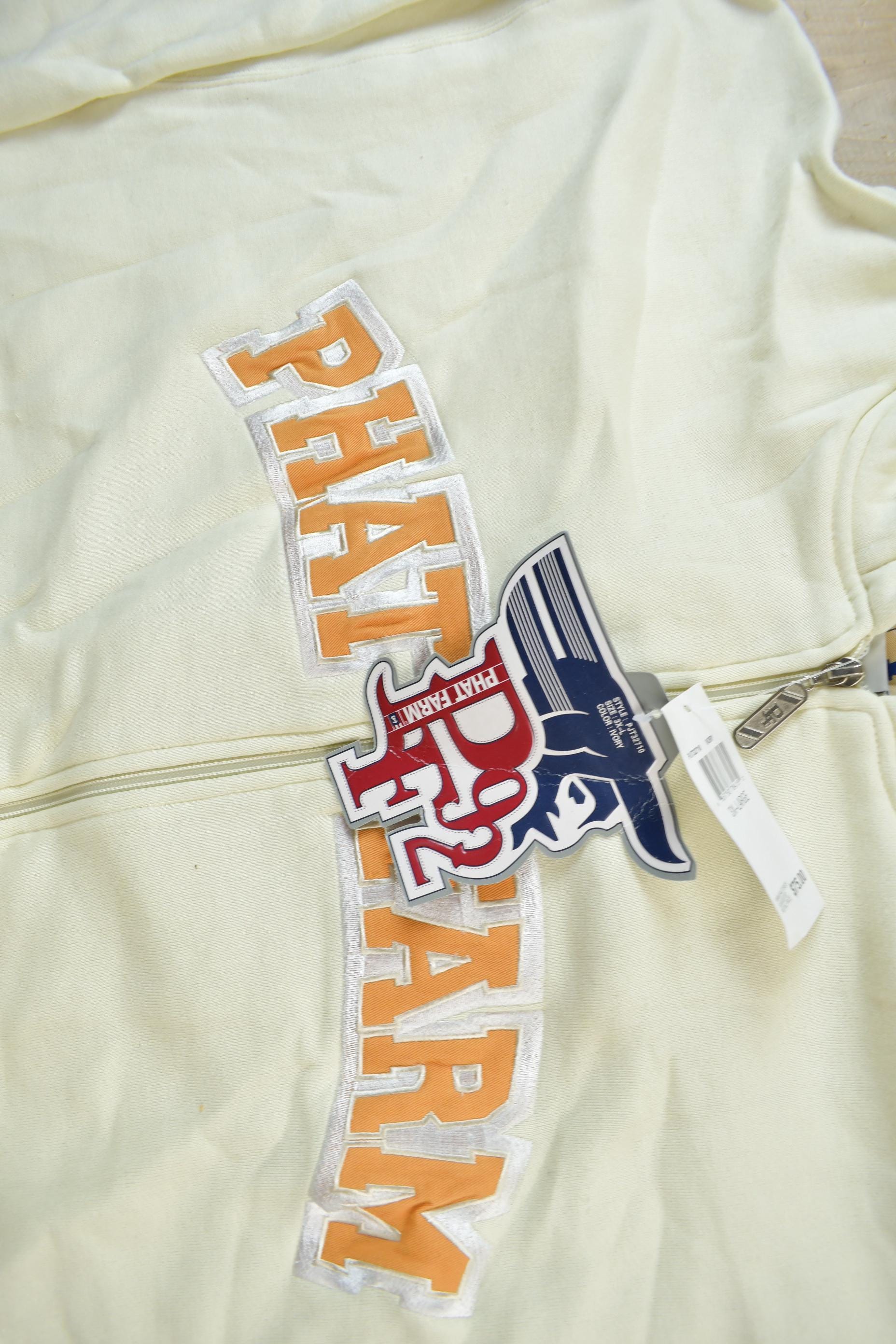 Vintage Deadstock Y2K Phat Farm Embroidered Hoodie & Pants Set Size XXXL