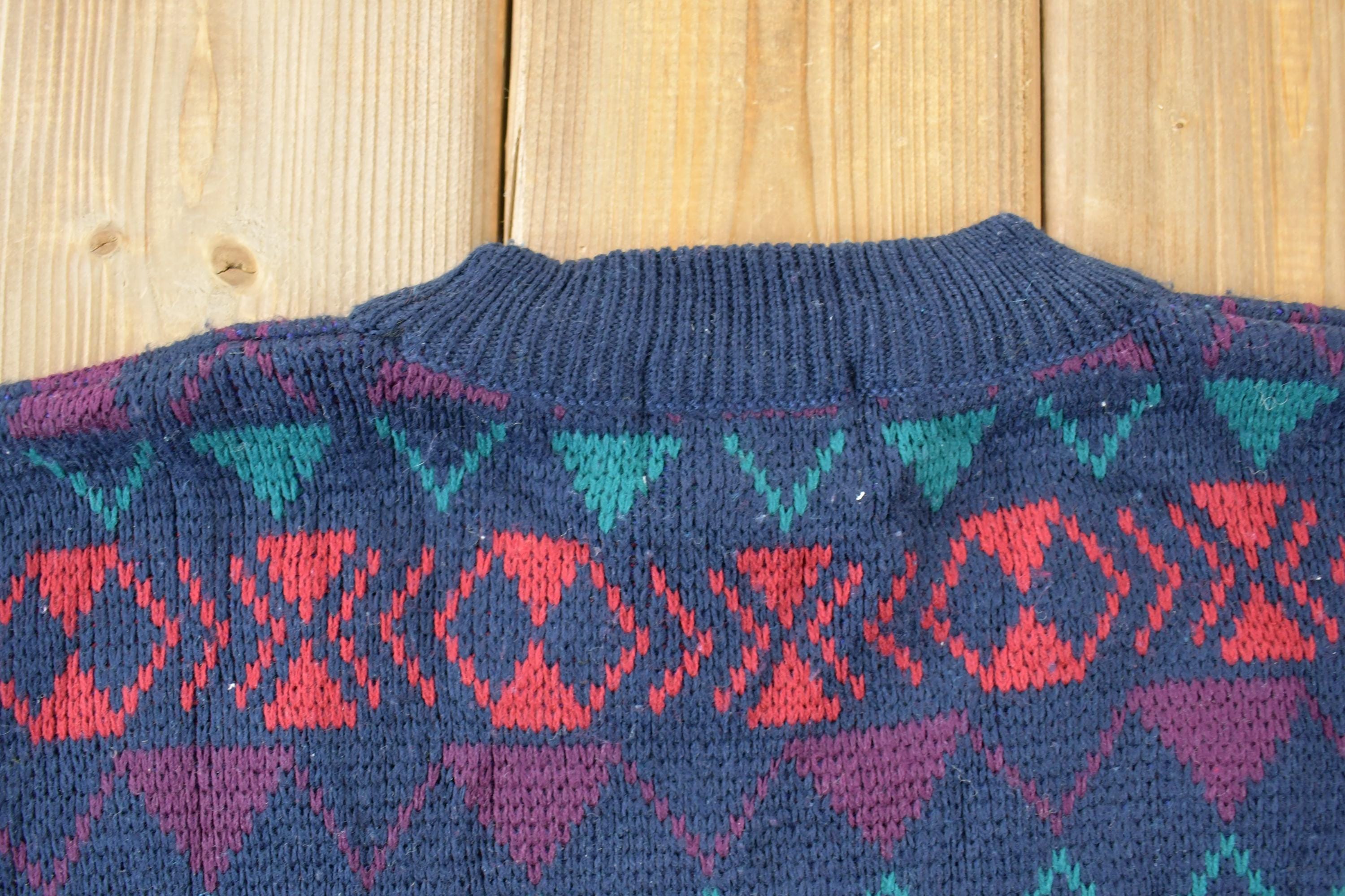 Vintage 1990s Celebrity Club Knit Crewneck Sweater