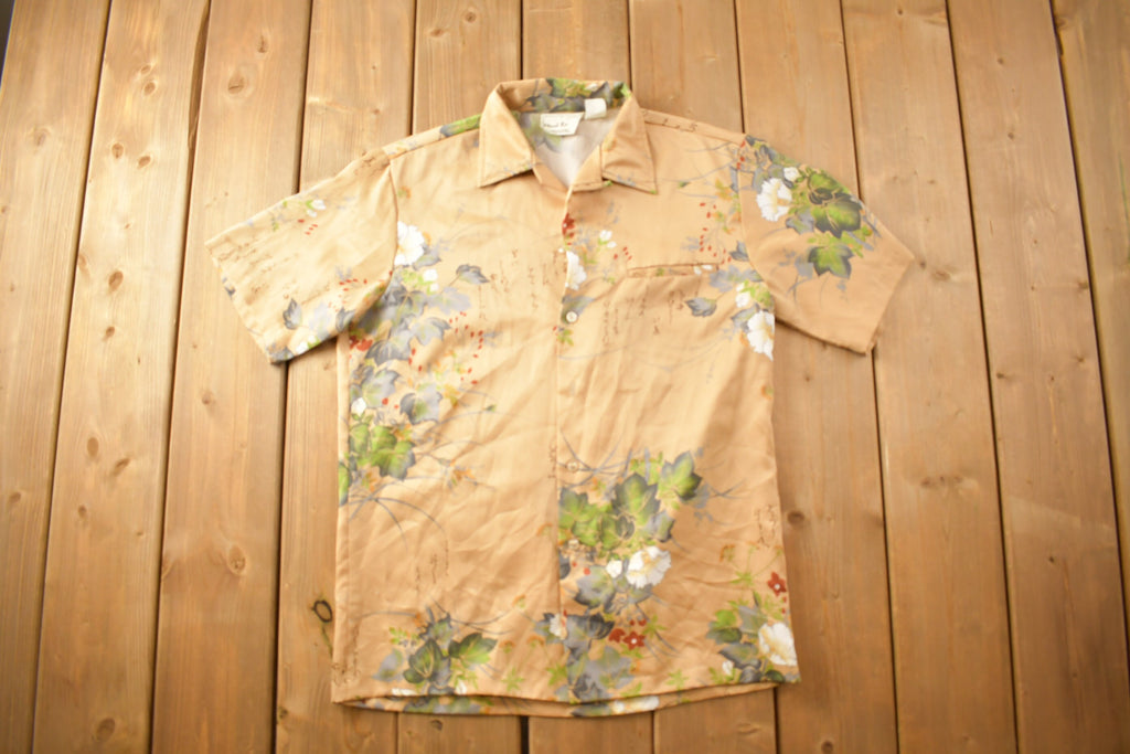Vintage 1990s Floral All Over Print Button Up Shirt