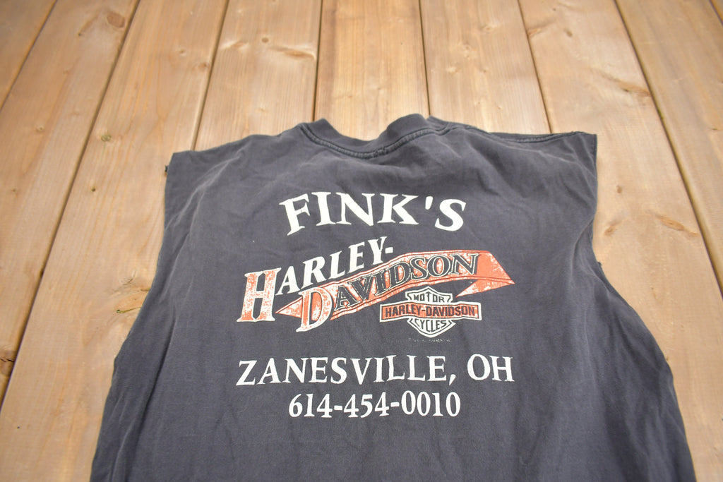 Vintage 1994 Fink's Harley Davidson Zanesville Ohio T-Shirt