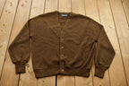 Vintage 1980s Arnold Palmer Robert Bruce Knit Cardigan Sweater
