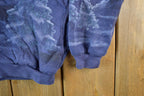 Vintage 1990s Forest Nature Landscape Graphic Cardigan Sweatshirt Women's Medium