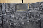 Vintage 1990s Lee Black Wash Denim Jeans Size 32 x 30 / Vintage Denim / Vintage Levis / Made In USA / Retro Jeans