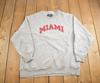 Vintage 1990s University Of Miami Champion Reverse Weave Crewneck
