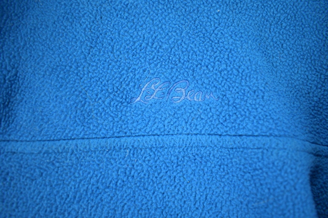 Vintage 1990s LL Bean Quarter Button Fleece Sweater