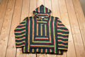 Vintage Knitted Blanket Hooded Sweater