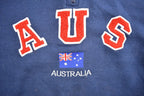 Vintage 1990s Australia AUS Quarter Zip Mockneck Sweatshirt