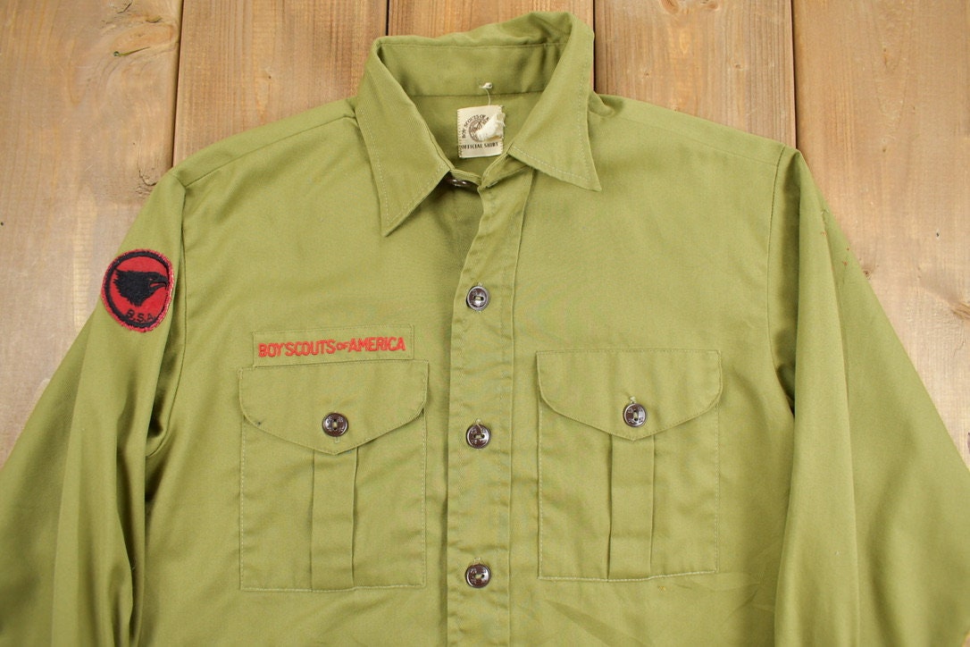 Vintage 1990's Boy Scouts Of America Short Sleeve Button Up Shirt