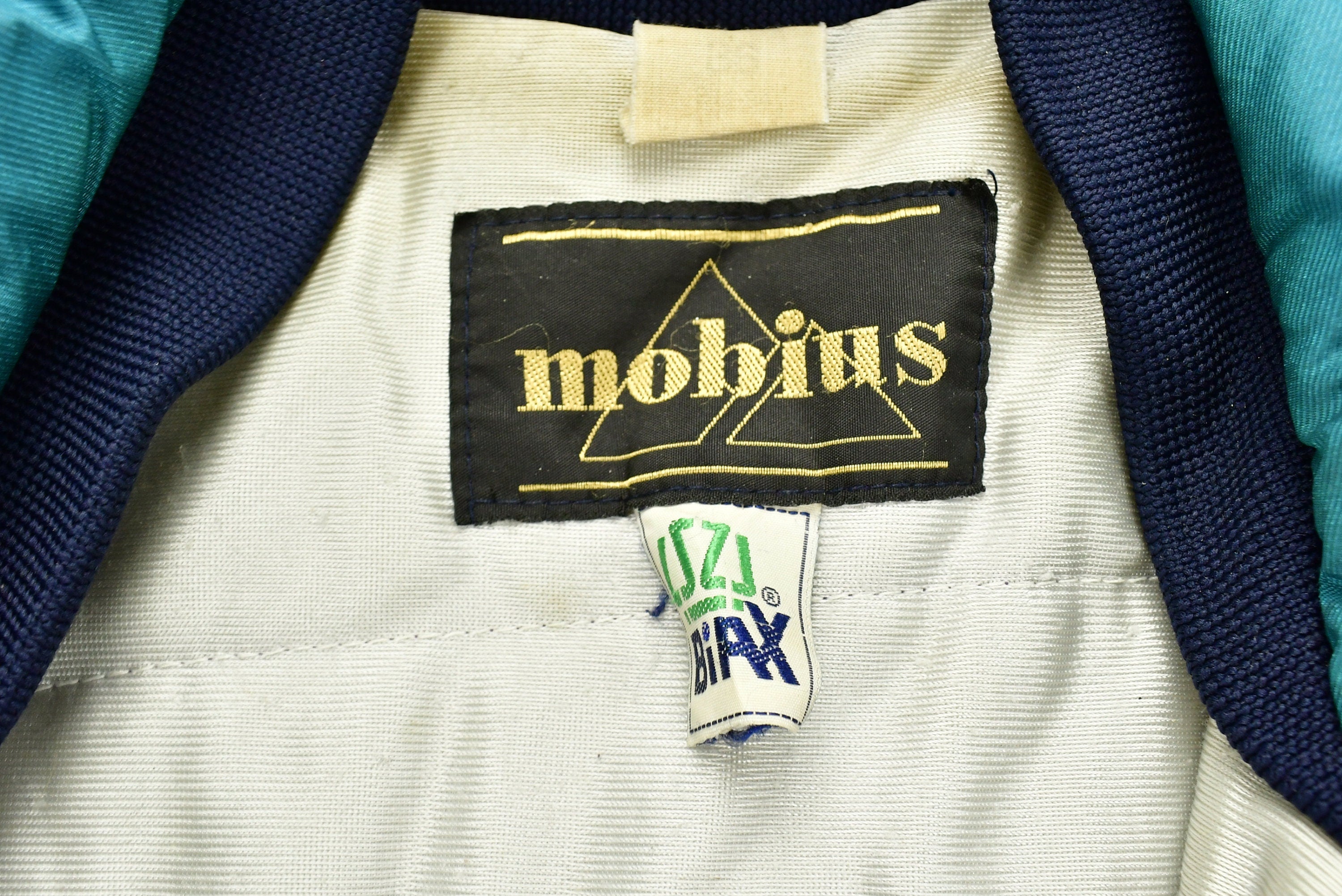 Vintage 1980s Mobins Color Block Windbreaker Women's Jacket
