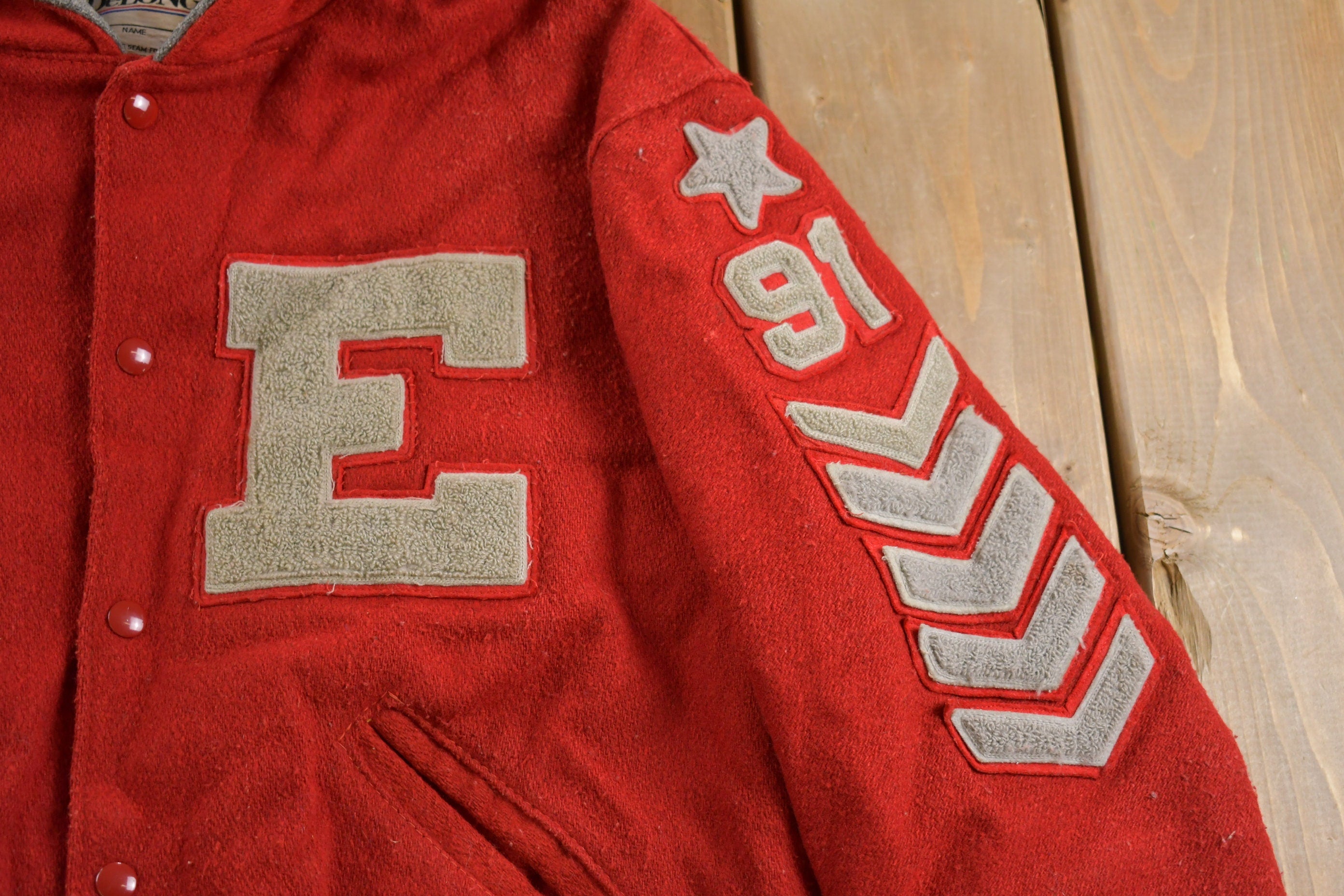 Vintage 1980s East Delong Varsity Jacket