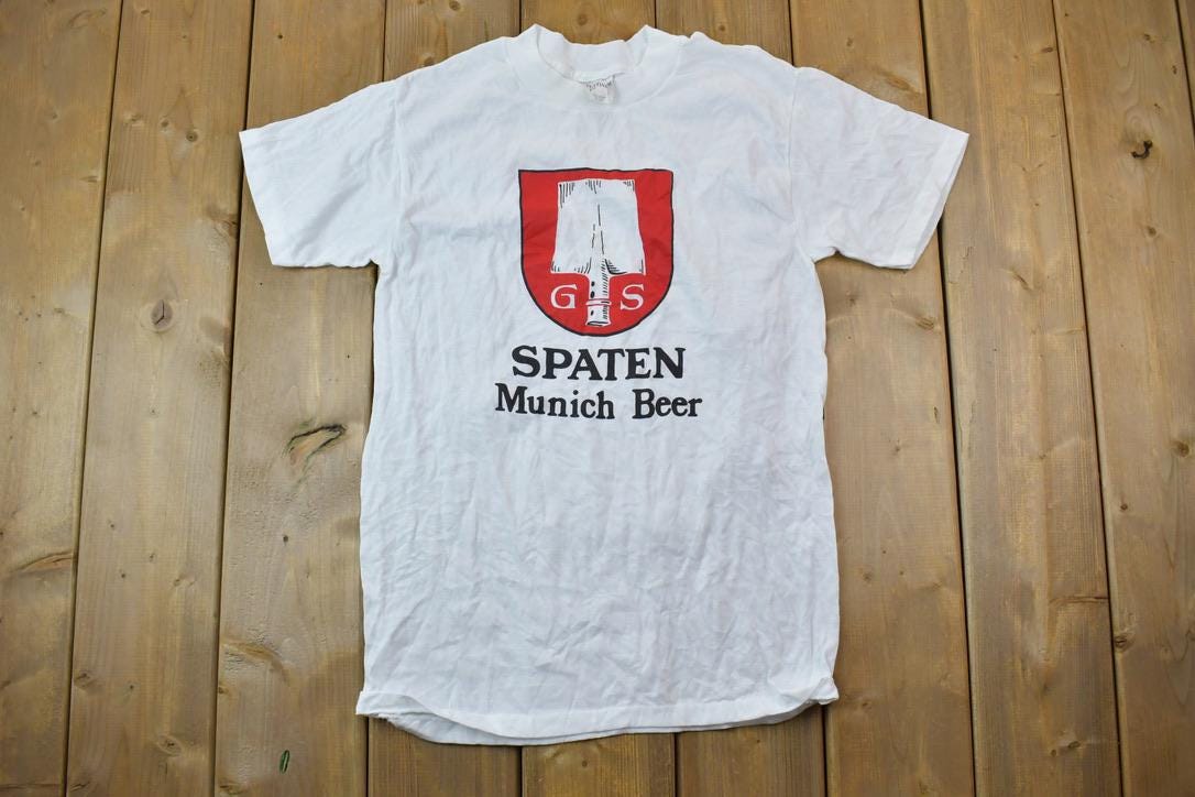 Vintage 1990s Munich Spaten Souvenir T-Shirt / Streetwear / Made In USA / Vacation Tee / Travel T Shirt