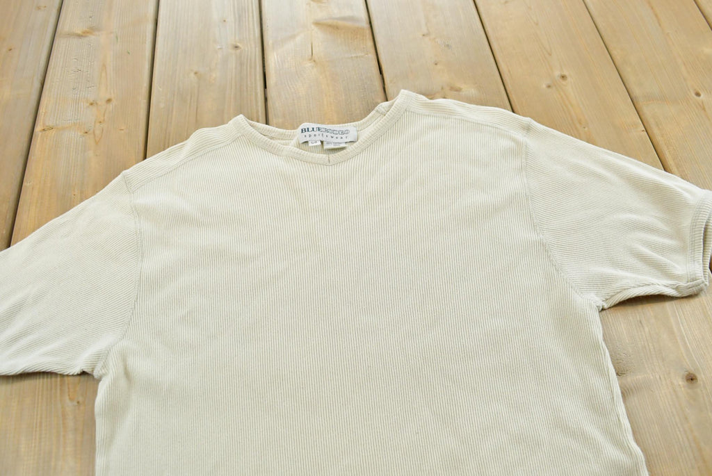 Vintage 1990s Blue Rodeo Ribbed T-Shirt Womens M /