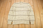 Vintage 1980s 100% Wool Cable Knit Sweater