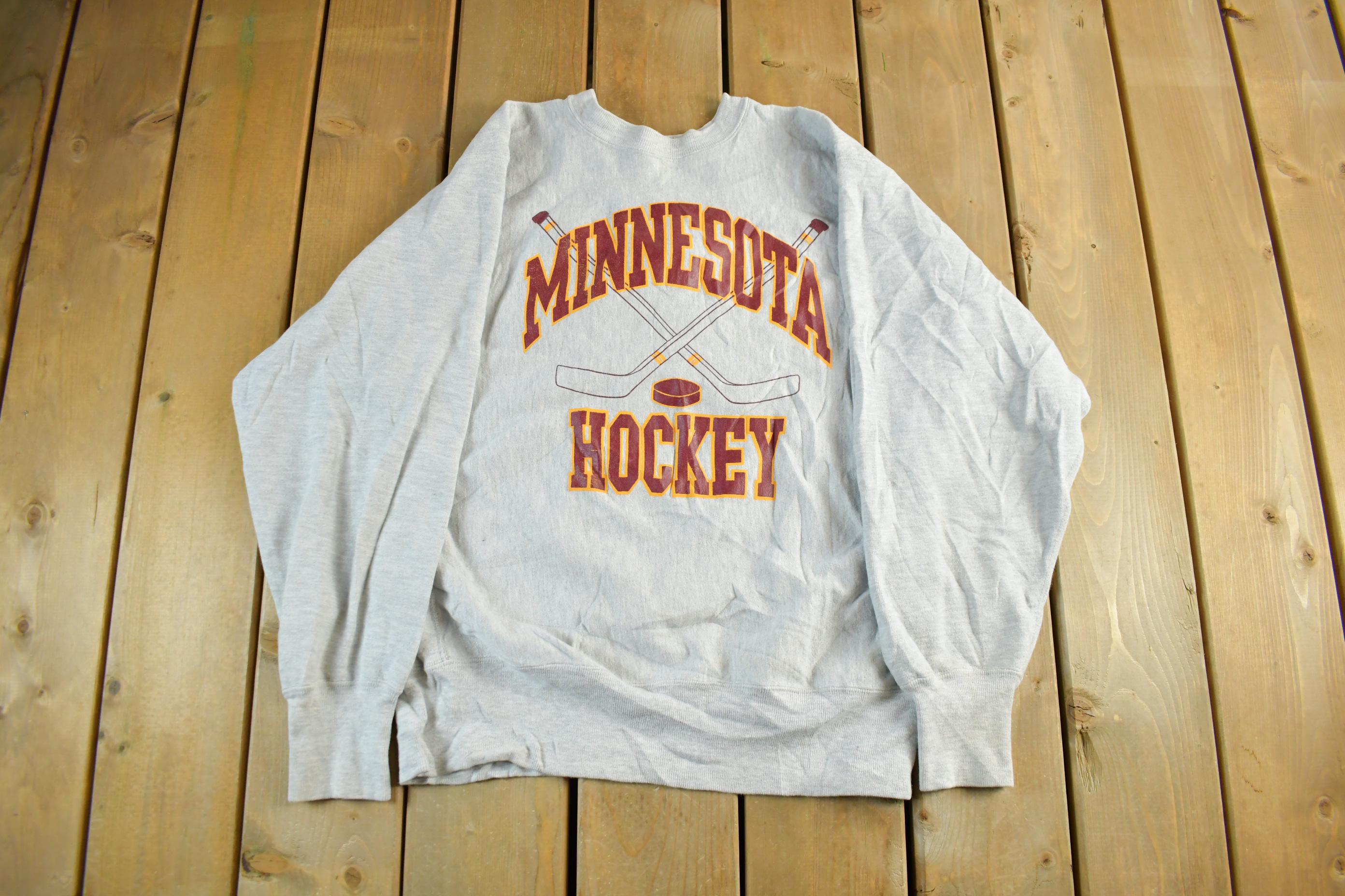 Vintage 1990s University of Minnesota Champion Reverse Weave Crewneck Sweatshirt Men's Large