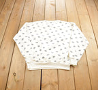 Vintage 1990s Honors Flower All Over Print Crewneck Sweatshirt