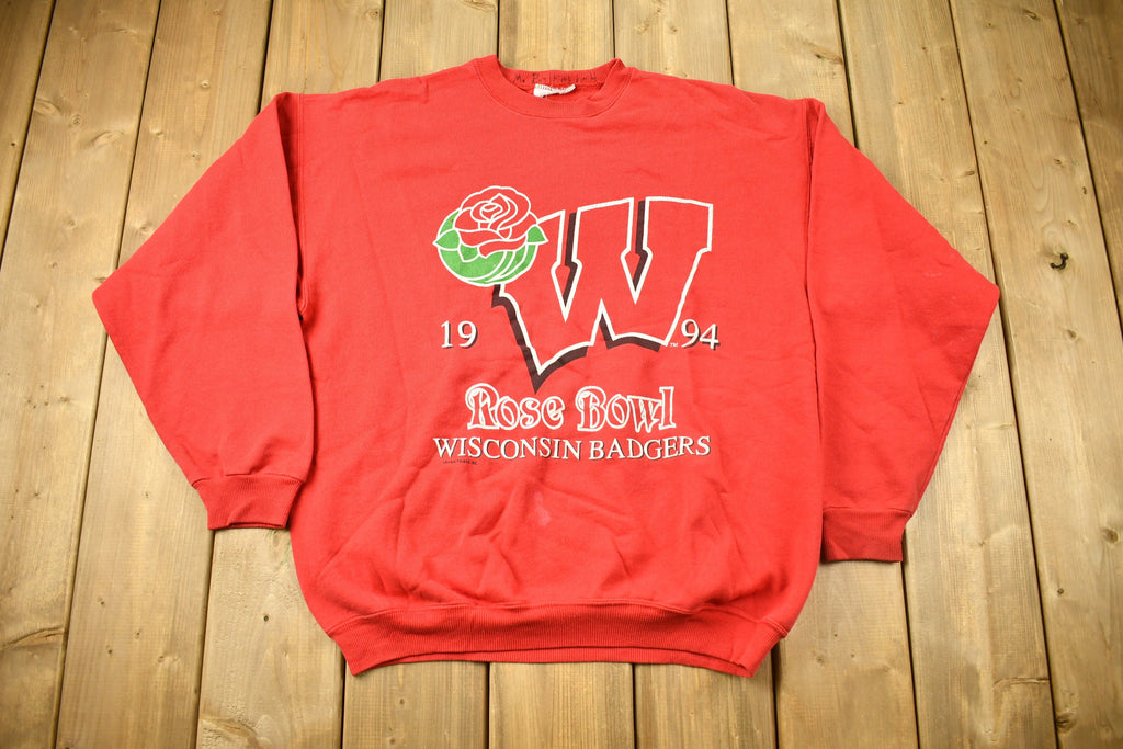 Vintage 1994 University of Wisconsin Badgers Rose Bowl Collegiate Crewneck