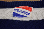 Vintage 1980s Knitted Braidburn Striped Crewneck Sweater