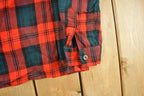 Vintage 1980s Royal Highlander Plaid Wool Flannel Button Up Shirt Women's Small