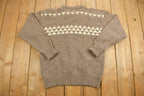 Vintage 1990s Donner Mountain Knitted Crewneck Sweater