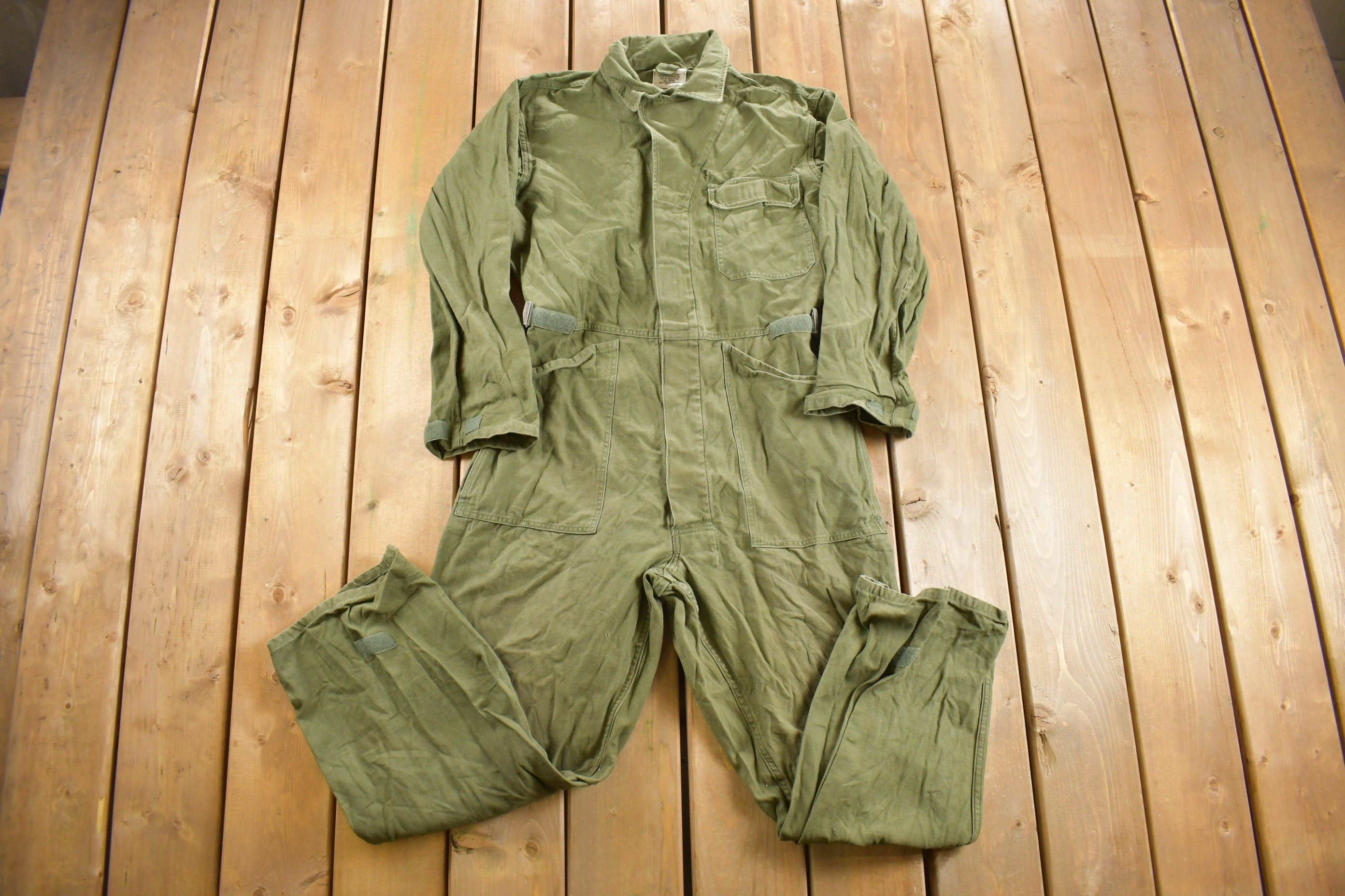 Vintage 1992 Military Type 1 Sateen Coveralls Jumpsuit Size Medium