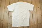 Vintage 1990s Pansies Flowers Maze Heavy Cotton Graphic T-Shirt