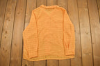 Vintage 1990s Orange Checkered Button Up Shirt