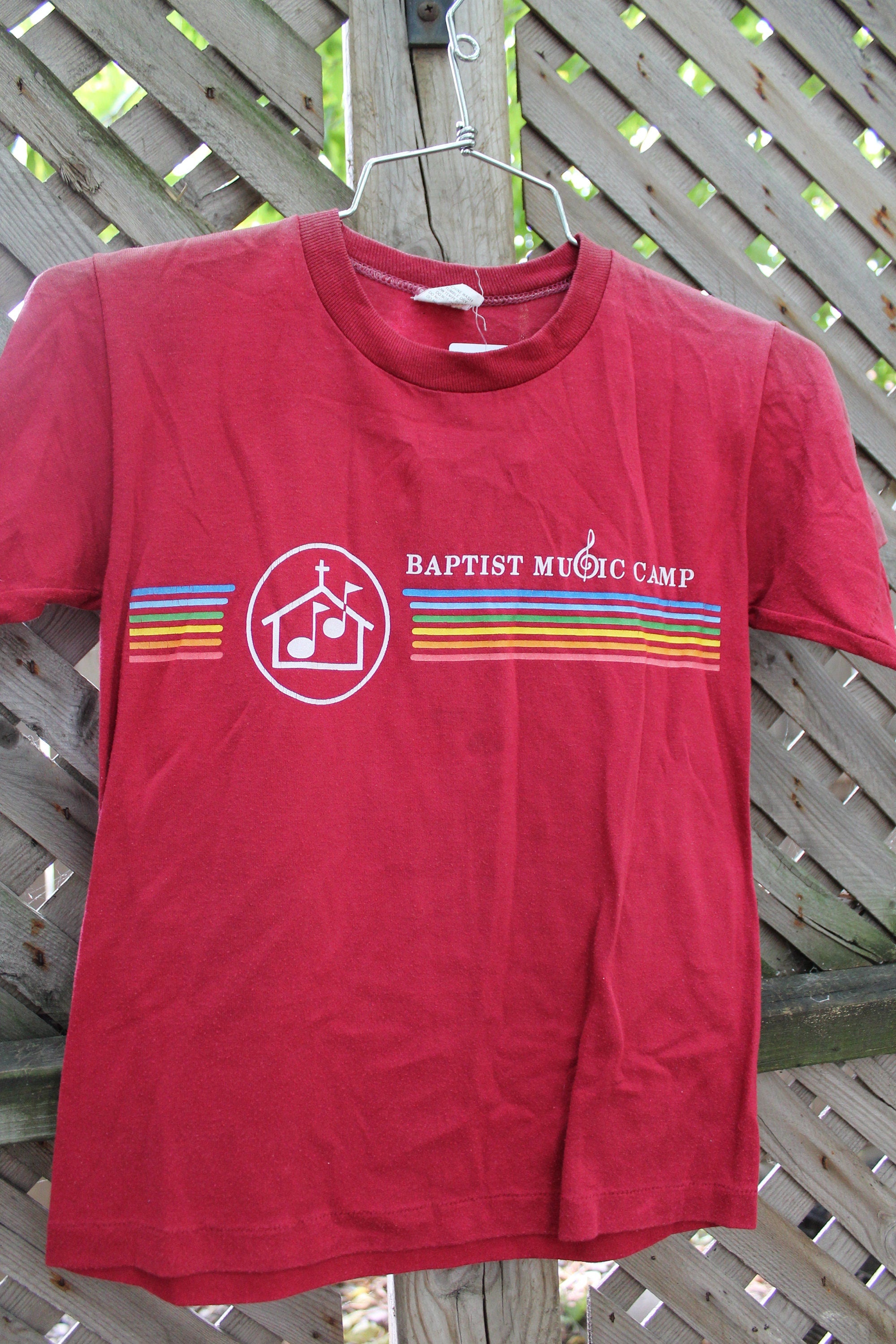 Vintage 1970s Baptist Music Camp Youth Sized T Shirt