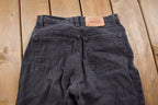 Vintage 1990s Levi's 550 Red Tab Black Jeans Size 28 x 30